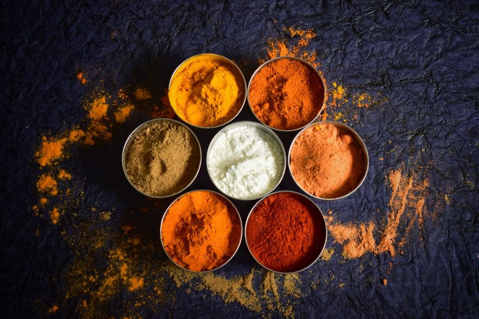 Example: assorted spice powders